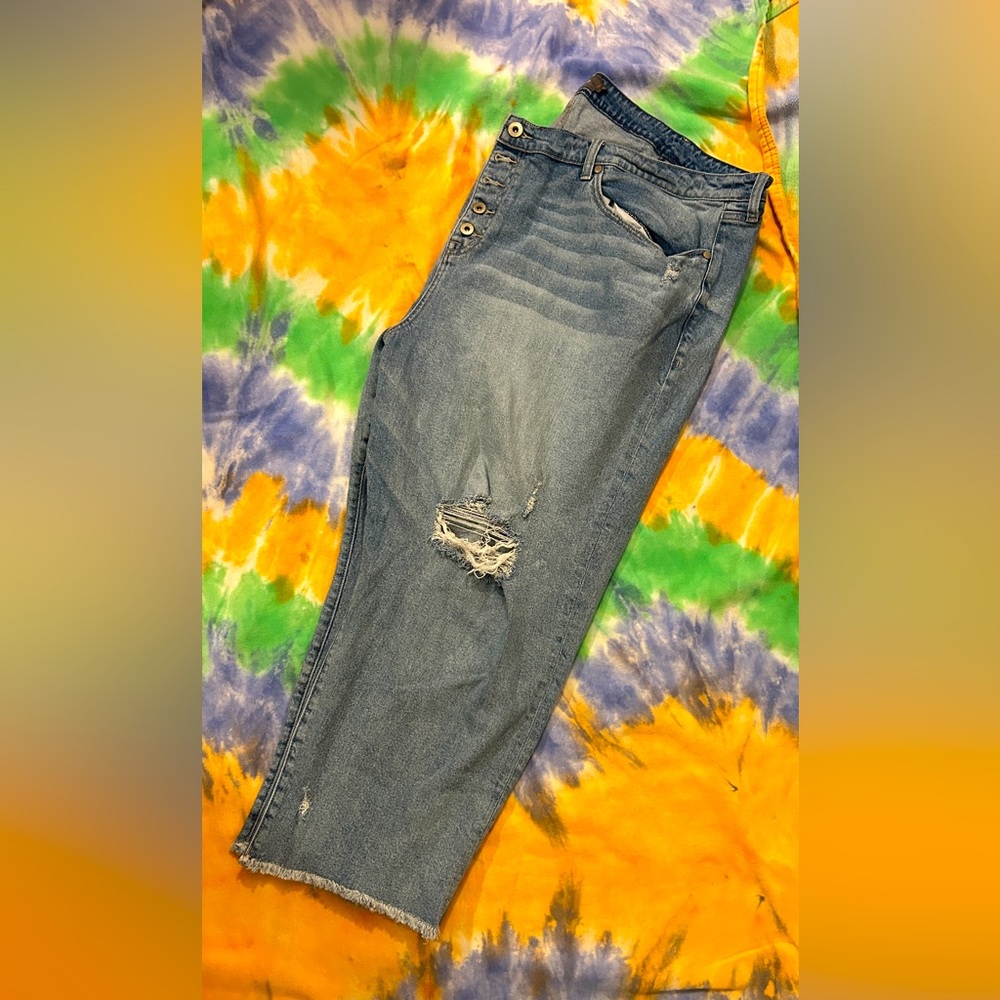 Torrid Bootcut Ripped Jeans - Picture 2 of 5